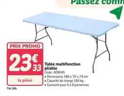 Promocash Table multifonction pliable offre