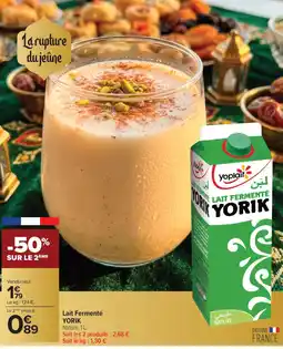 Carrefour Contact YORIK Lait Fermenté offre