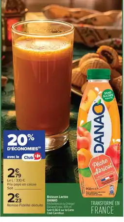 Carrefour Contact DANAO Boisson Lactée offre