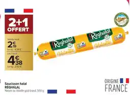 Carrefour Contact RÉGHALAL Saucisson halal offre
