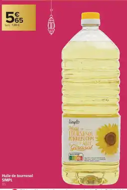 Carrefour Contact SIMPL Huile de tournesol offre