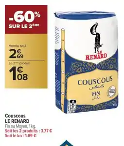 Carrefour Contact LE RENARD Couscous offre