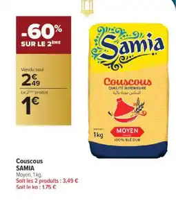 Carrefour Contact SAMIA Couscous offre