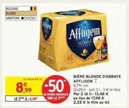 Intermarché Hyper BIÈRE BLONDE D'ABBAYE “AFFLIGEM” offre
