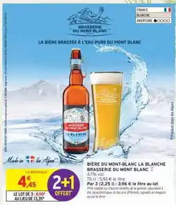 Intermarché Hyper BIÈRE DU MONT-BLANC LA BLANCHE offre