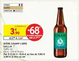 Intermarché Hyper BIÈRE CHAMP LIBRE GALLIA offre