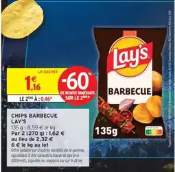 Intermarché Hyper Chips Barbecue Lay's offre