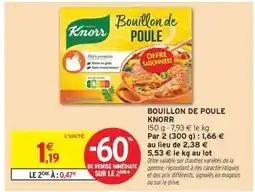 Intermarché Hyper Bouillon De Poule Knorr offre
