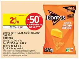 Intermarché Hyper Doritos goût nacho cheese offre