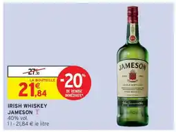 Intermarché Hyper IRISH WHISKEY JAMESON offre