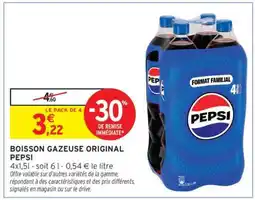 Intermarché Hyper Boisson Gazeuse Original Pepsi offre