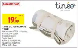 Intermarché Hyper TAPIS DE JEU NOMADE TINEO offre