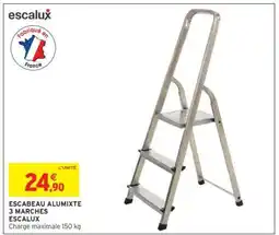 Intermarché Hyper Escabeau Alumixte 3 Marches Escalux offre