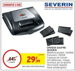 Intermarché Hyper CROQUE GAUFRE SEVERIN offre