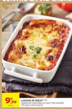 Intermarché LASAGNE DE BOEUF offre