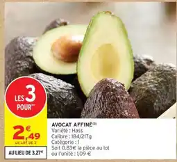 Intermarché AVOCAT AFFINE offre