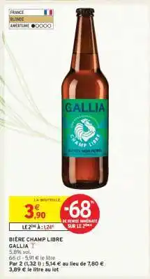 Intermarché BIÈRE CHAMP LIBRE offre