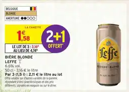 Intermarché Bière Blonde Leffe offre