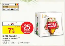 Intermarché BIÈRE BLONDE STELLA ARTOIS offre