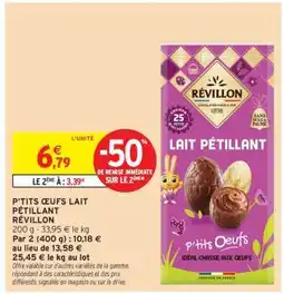 Intermarché P'TITS ŒUFS LAIT PÉTILLANT offre