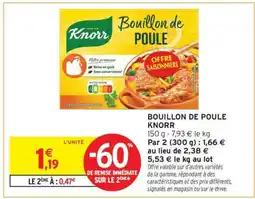 Intermarché Bouillon De Poule Knorr offre