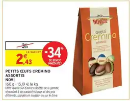 Intermarché Petits Oeufs Cremino Assortis offre