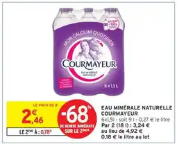 Intermarché Eau Minérale Naturelle Courmayeur offre