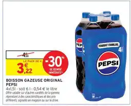 Intermarché Boisson Gazeuse Original Pepsi offre