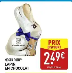 ALDI MOSER ROTH LAPIN EN CHOCOLAT offre