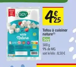 Les Comptoirs de la Bio SOY Tofou à cuisiner nature offre