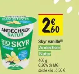 Les Comptoirs de la Bio ANDECHSER NATUR Skyr vanille offre