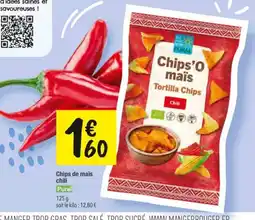 Les Comptoirs de la Bio PURAL Chips de maïs chili offre