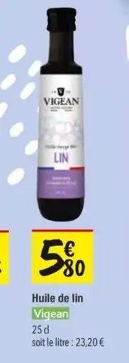 Les Comptoirs de la Bio VIGEAN Huile de lin offre