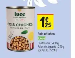 Les Comptoirs de la Bio LUCE Pois chiches offre