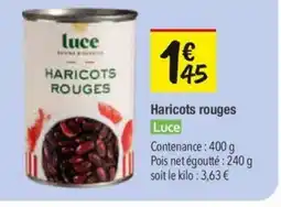 Les Comptoirs de la Bio LUCE Haricots rouges offre