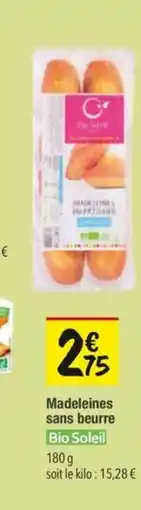 Les Comptoirs de la Bio BIO SOLEIL Madeleines sans beurre offre