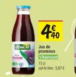 Les Comptoirs de la Bio VITAMONT Jus de pruneaux offre