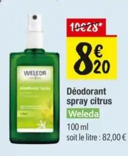 Les Comptoirs de la Bio WELEDA Déodorant spray citrus offre