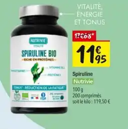 Les Comptoirs de la Bio NUTRIVIE Spiruline offre