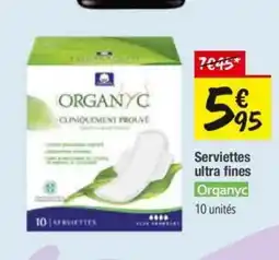 Les Comptoirs de la Bio ORGANYC Serviettes ultra fines offre