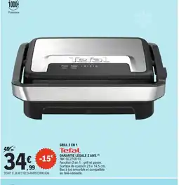 E.Leclerc TEFAL Grill 2 en 1 offre