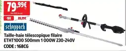 Screwfix Scheppach taille-haie télescopique filaire etht1000 500mm 1 000w 230-240v offre