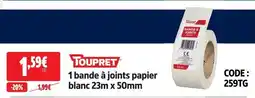 Screwfix Toupret 1 bande à joints papier offre