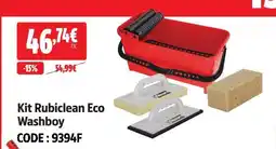 Screwfix Kit rubiclean eco washboy offre