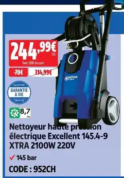 Screwfix Nilfisk nettoyeur haute pression électrique excellent 145.4-9 xtra offre