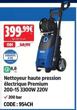 Screwfix Nilfisk nettoyeur haute pression électrique premium 200-15 3300w 220v offre
