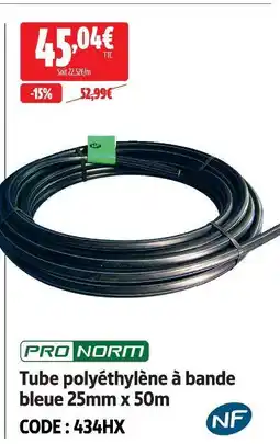 Screwfix Pro norm tube polyéthylène à bande bleue offre