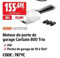 Screwfix Scs sentinel moteur de porte de garage cargate 800 trio offre
