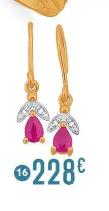 E.Leclerc Boucles rubis et diamants offre