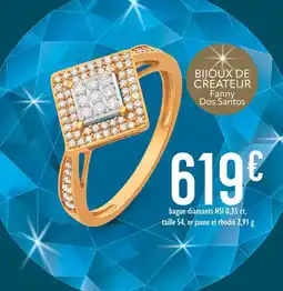 E.Leclerc Bague diamants hsi 0,35 ct offre